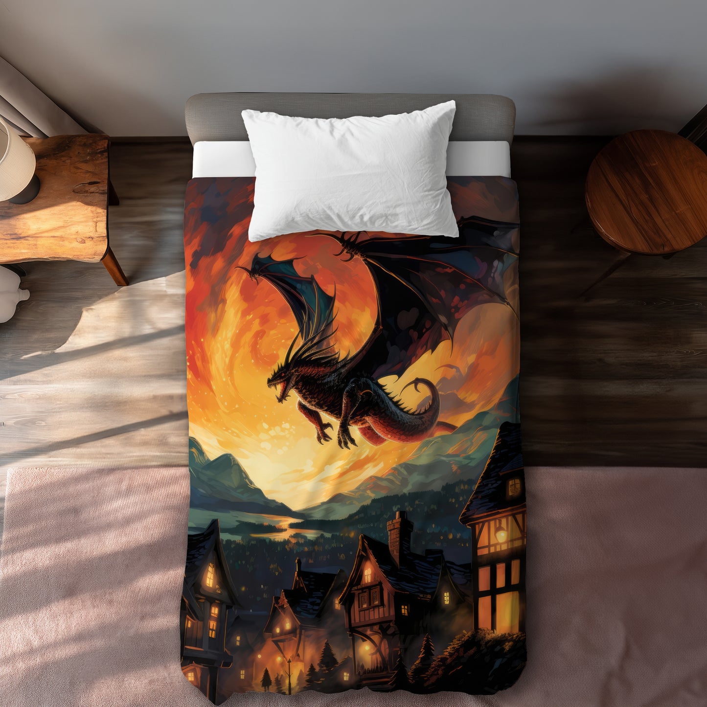 Hope for mercy Gray Duvet Cover - Elegant Home Decor