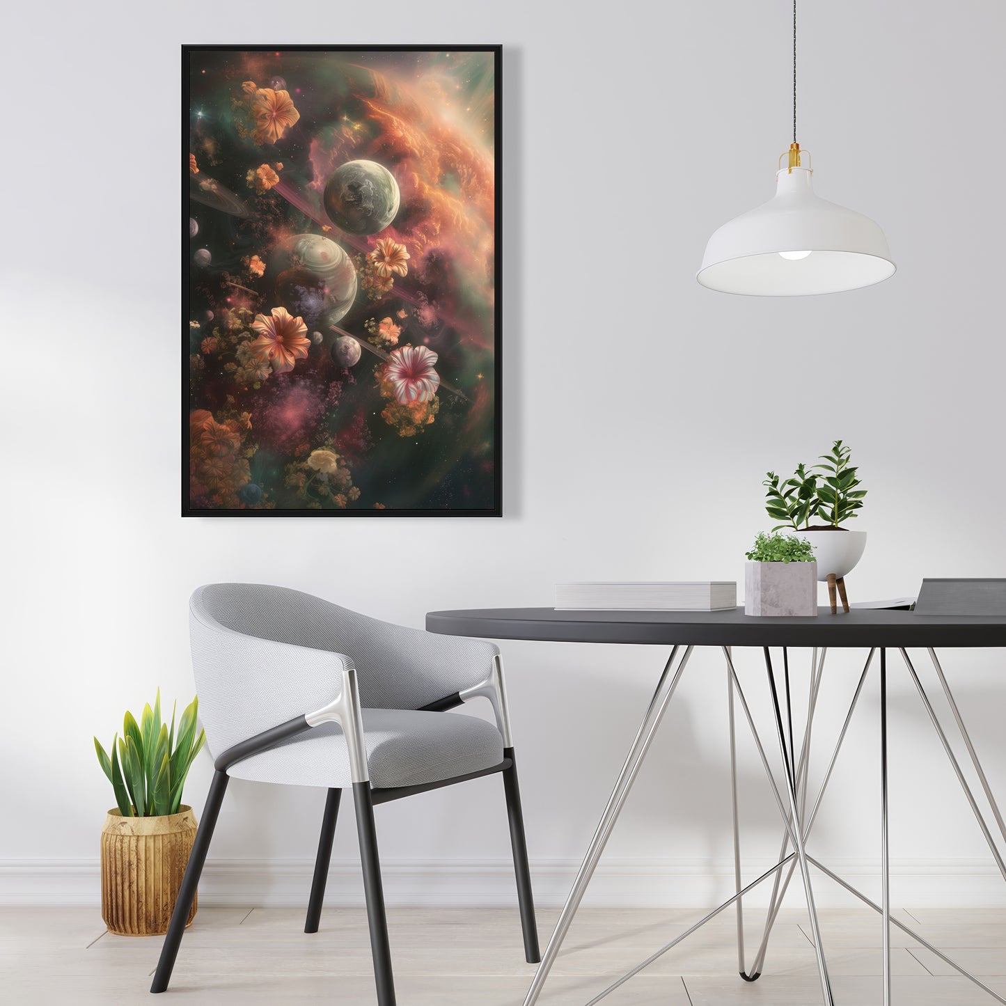 Capturing light - 36"x36" Framed canvas