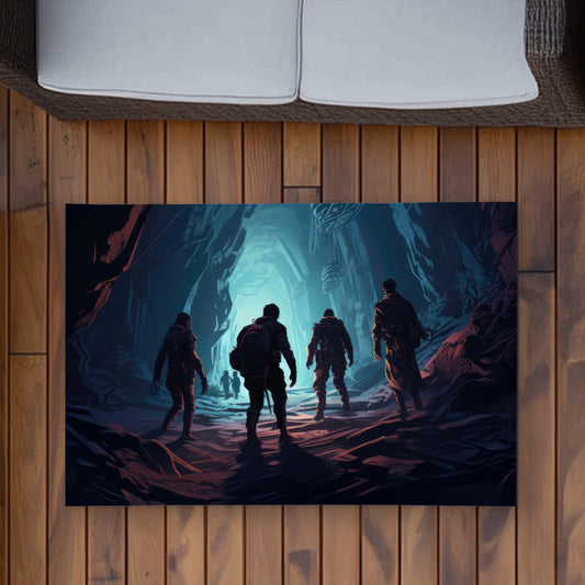 Secret Society Purple Outdoor Area Rug for Home Decor