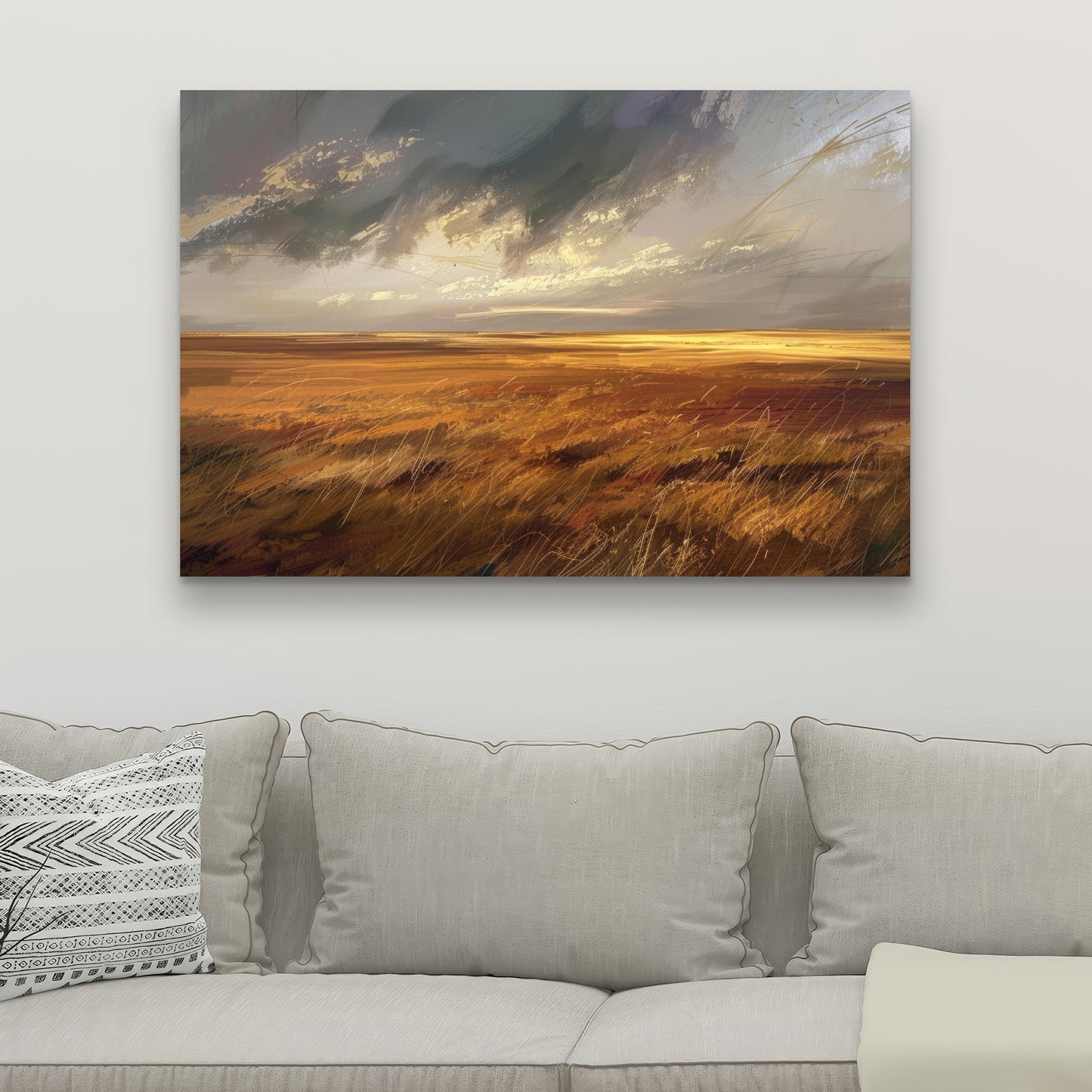 Before the Storm - Gray Canvas Art for Home Decor