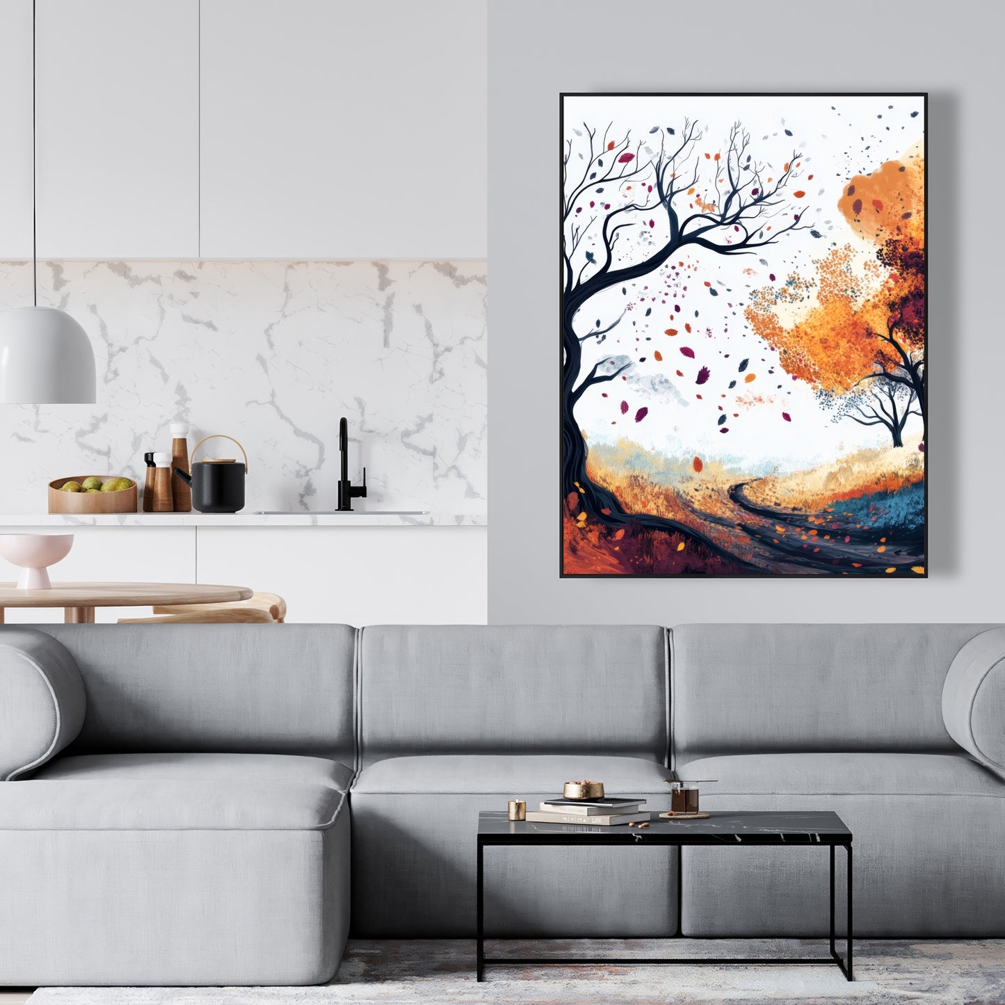 Cool weather - 36"x36" Framed canvas