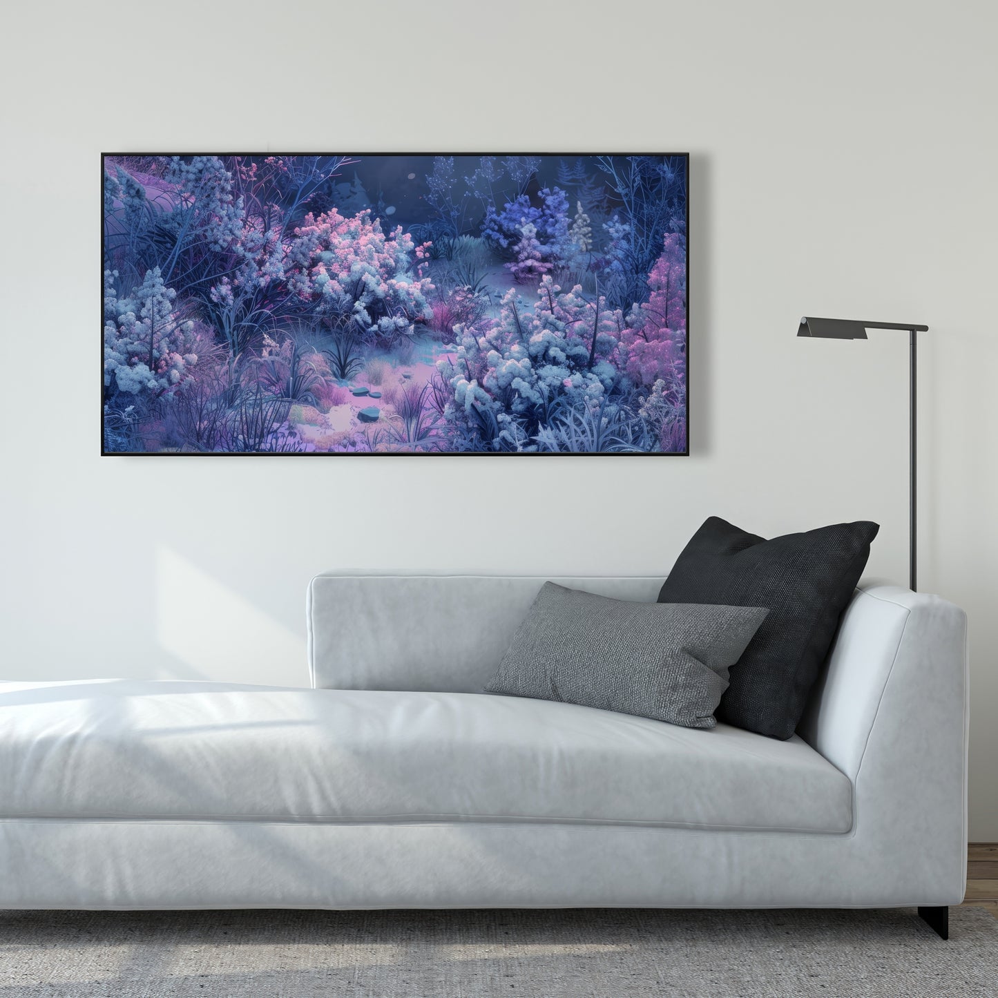 Cold night - 36"x36" Framed canvas