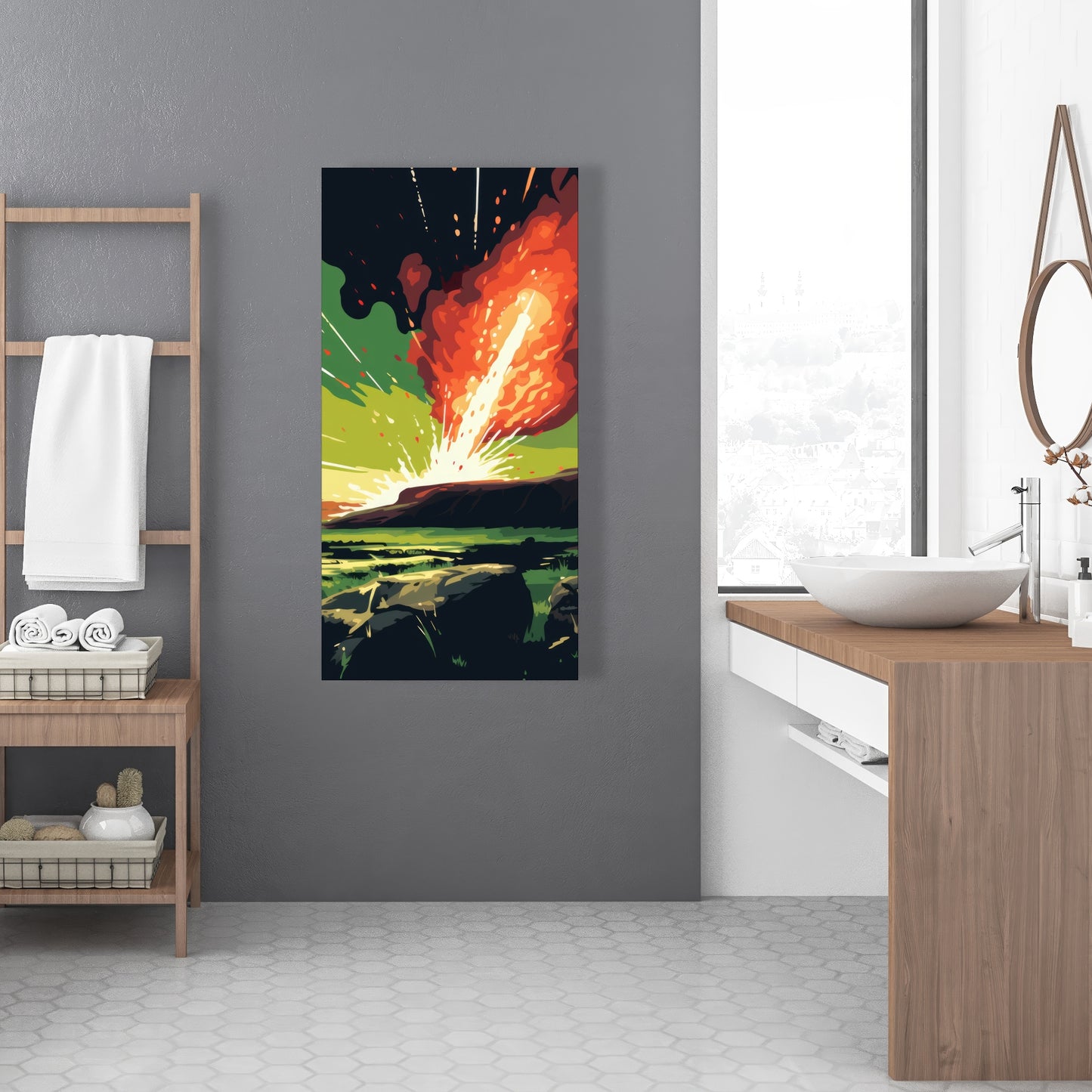 The crash - 32"x32" Canvas