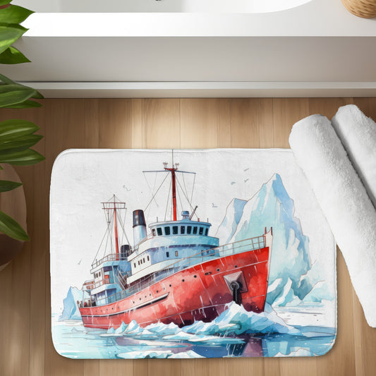 Breaking the ice - 17"x24" Bath mat