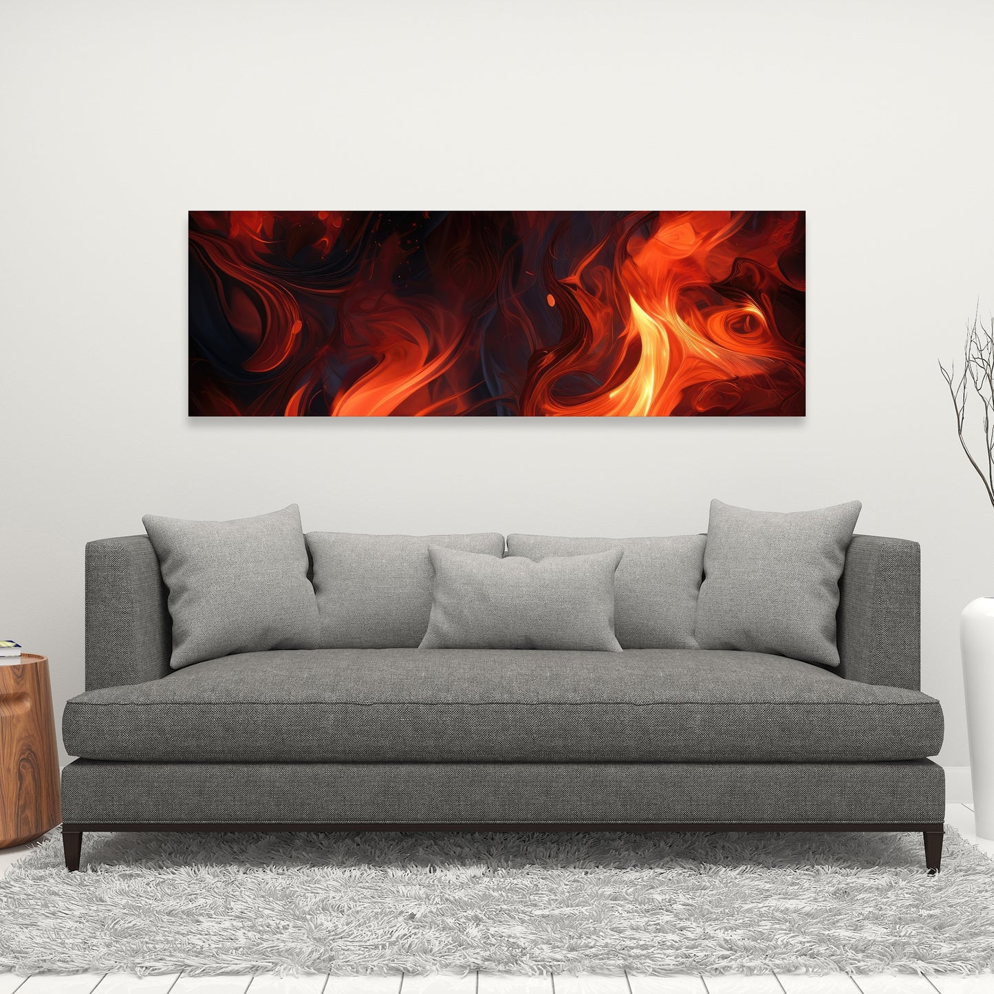 Fires of heck - 32"x32" Canvas