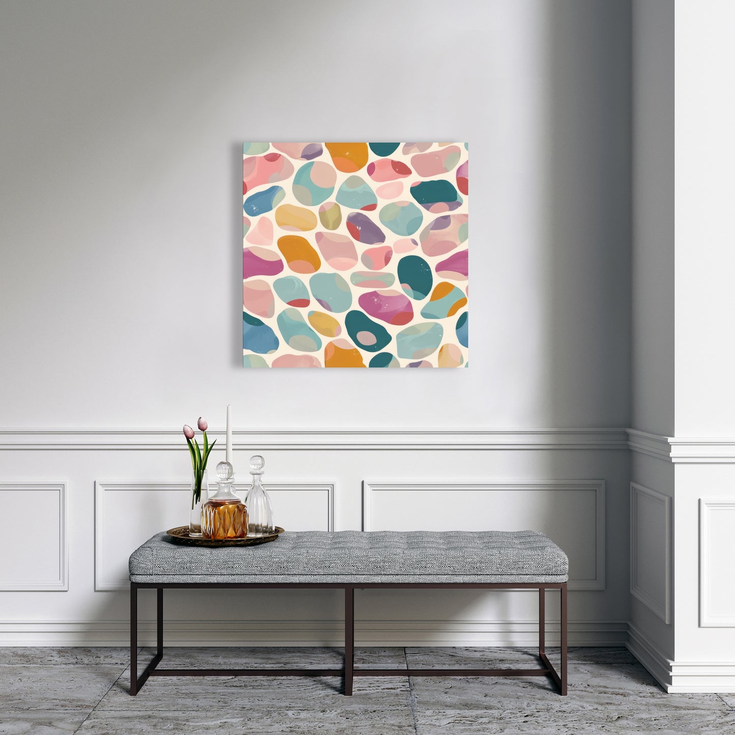 Dots and bops - 32"x32" Canvas