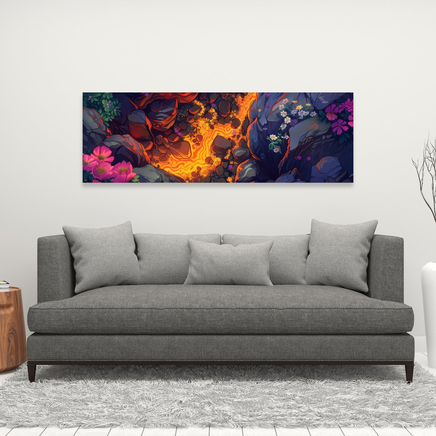 Hot river - 32"x32" Canvas