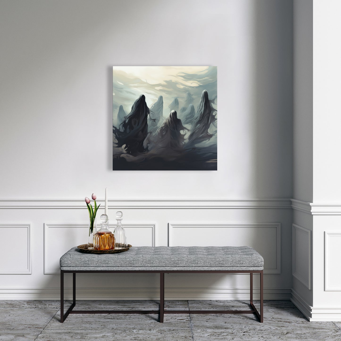 Searching for souls - 32"x32" Canvas