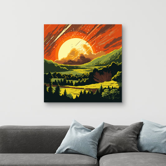 Derniers jours - Toile 32"x32"