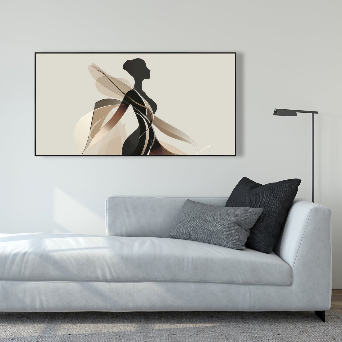 Classy silhouette - 36"x36" Framed canvas