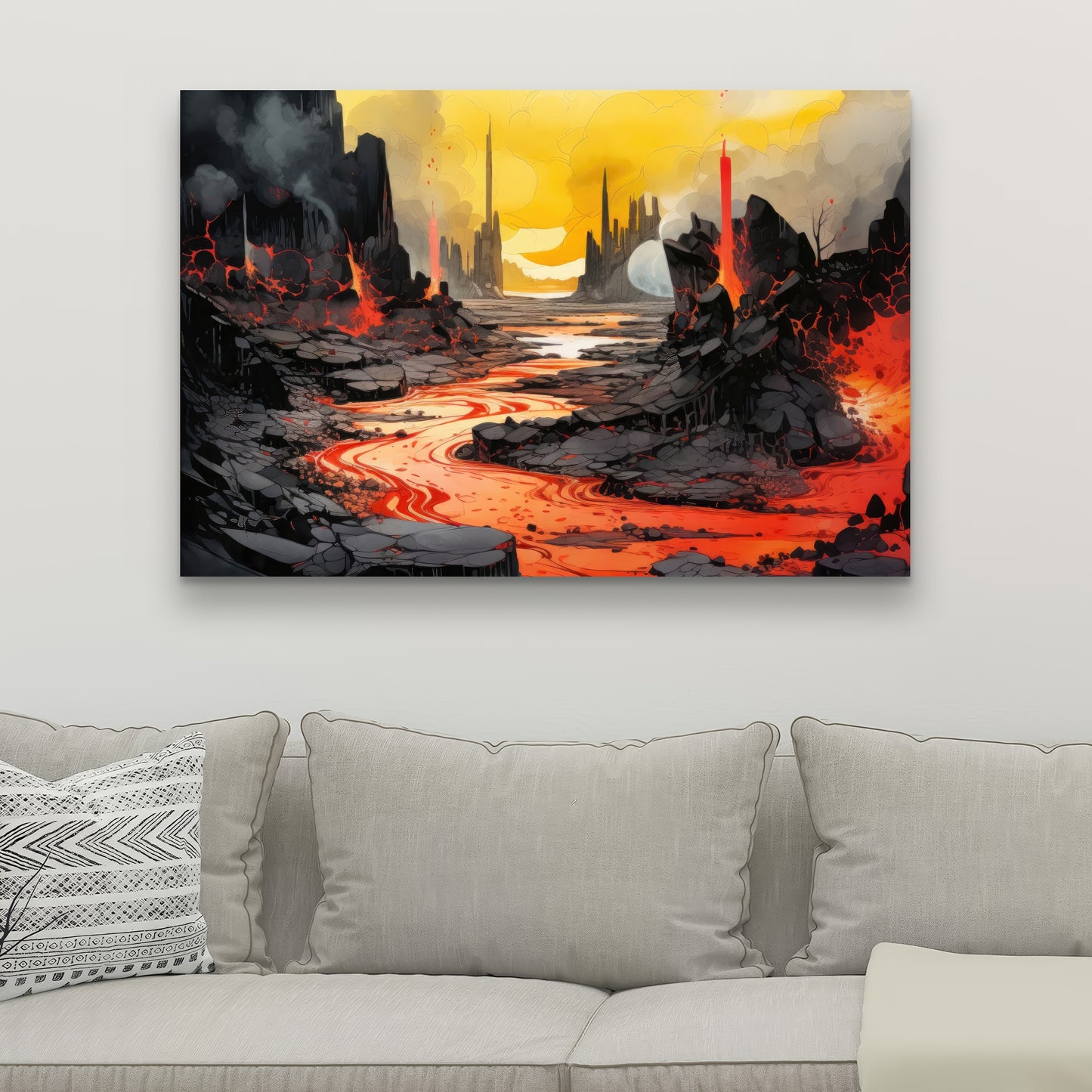 Charred - 32"x32" Canvas