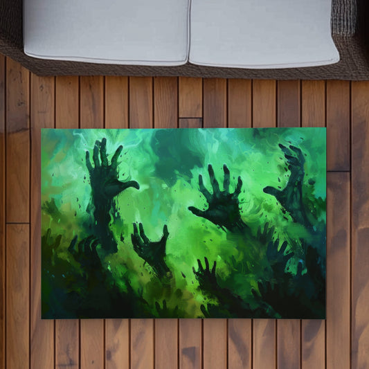 Hands of Despair Outdoor Area Rug | Stylish Home Decor