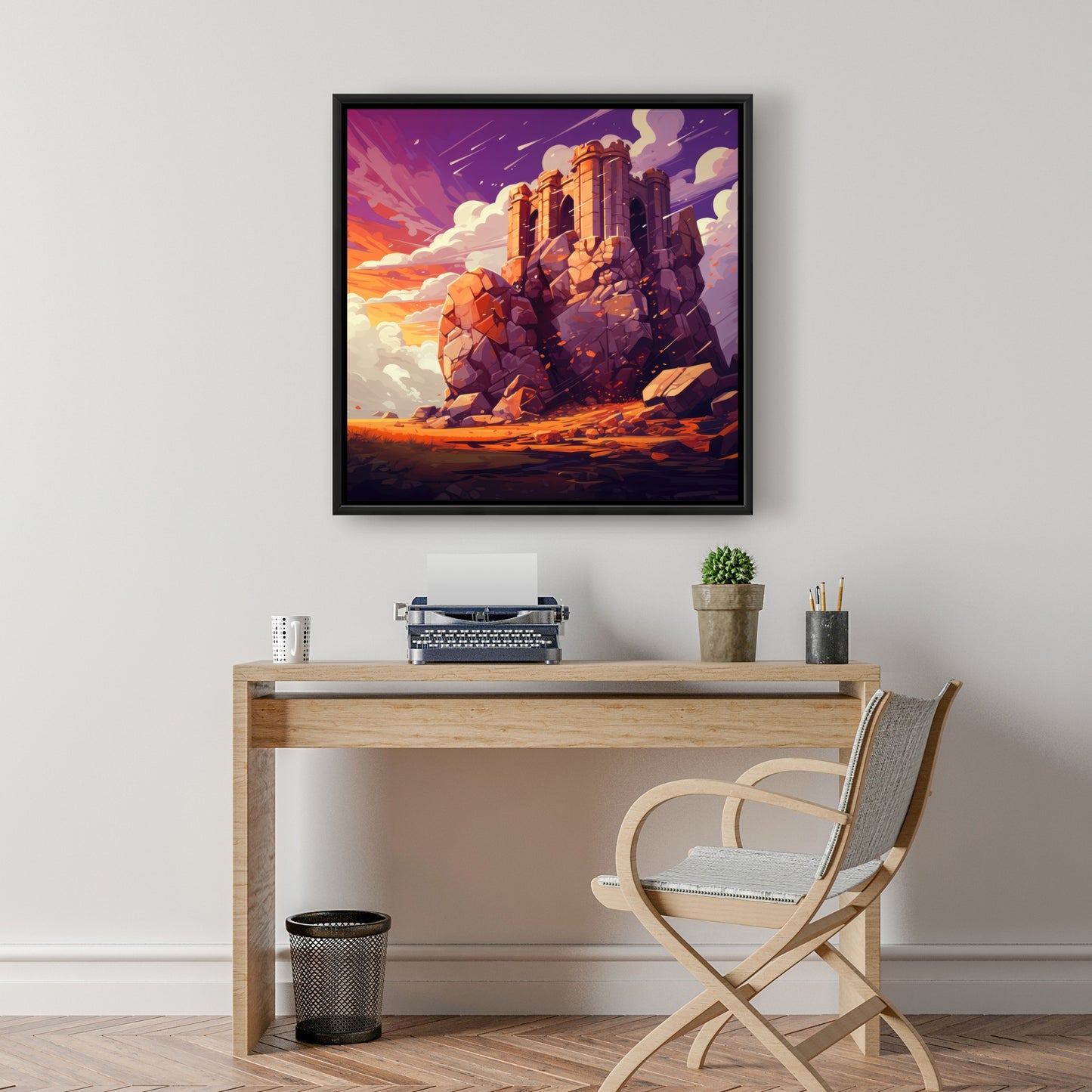 The Last Remains - White Framed Canvas for Home Decor