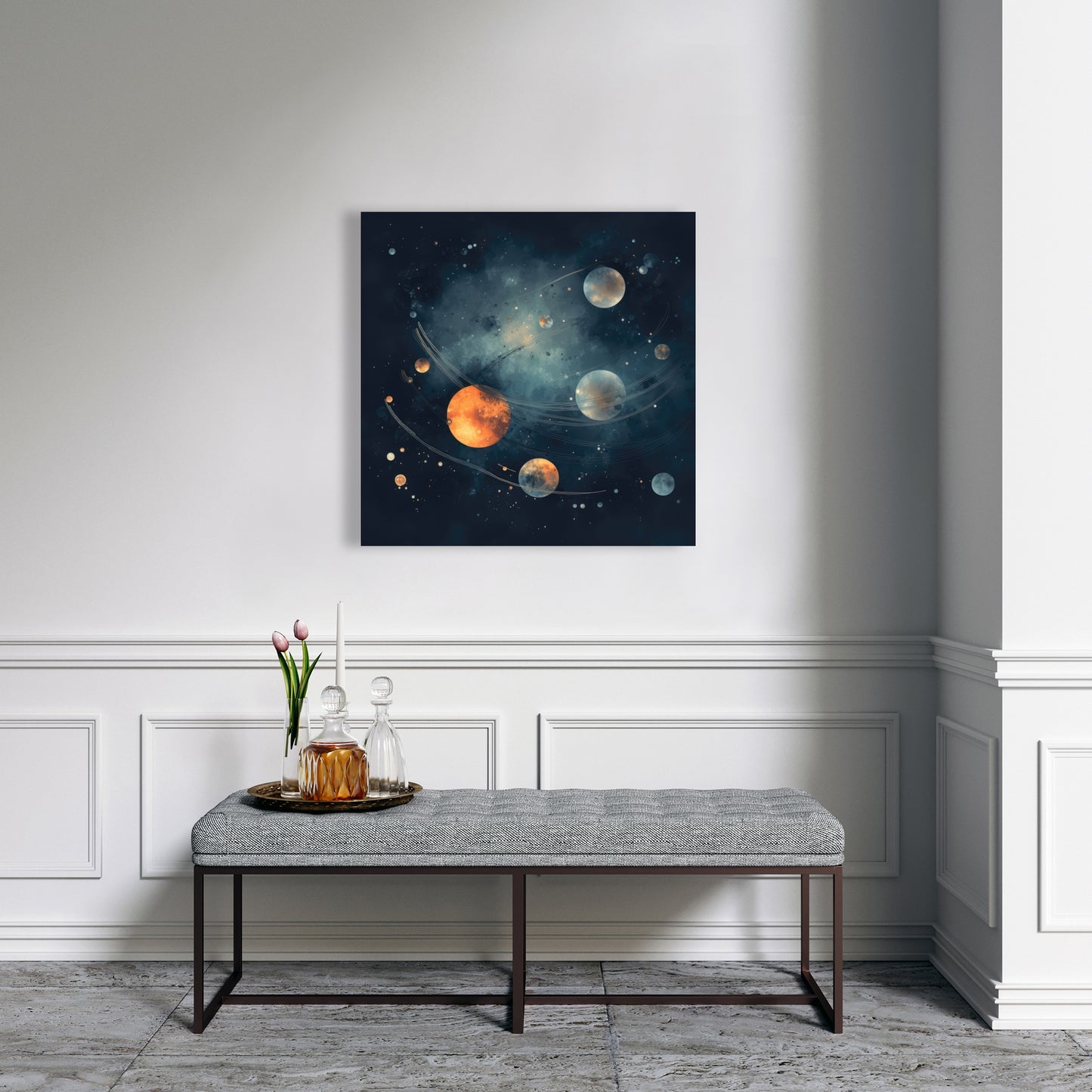 Deep Exploration Blue Canvas | Stunning Home Decor Art