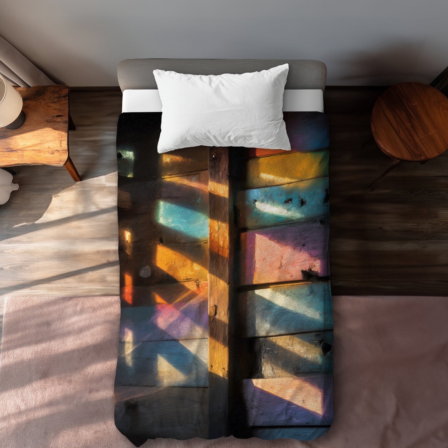 Casting rainbows - 88"x88" Duvet Cover