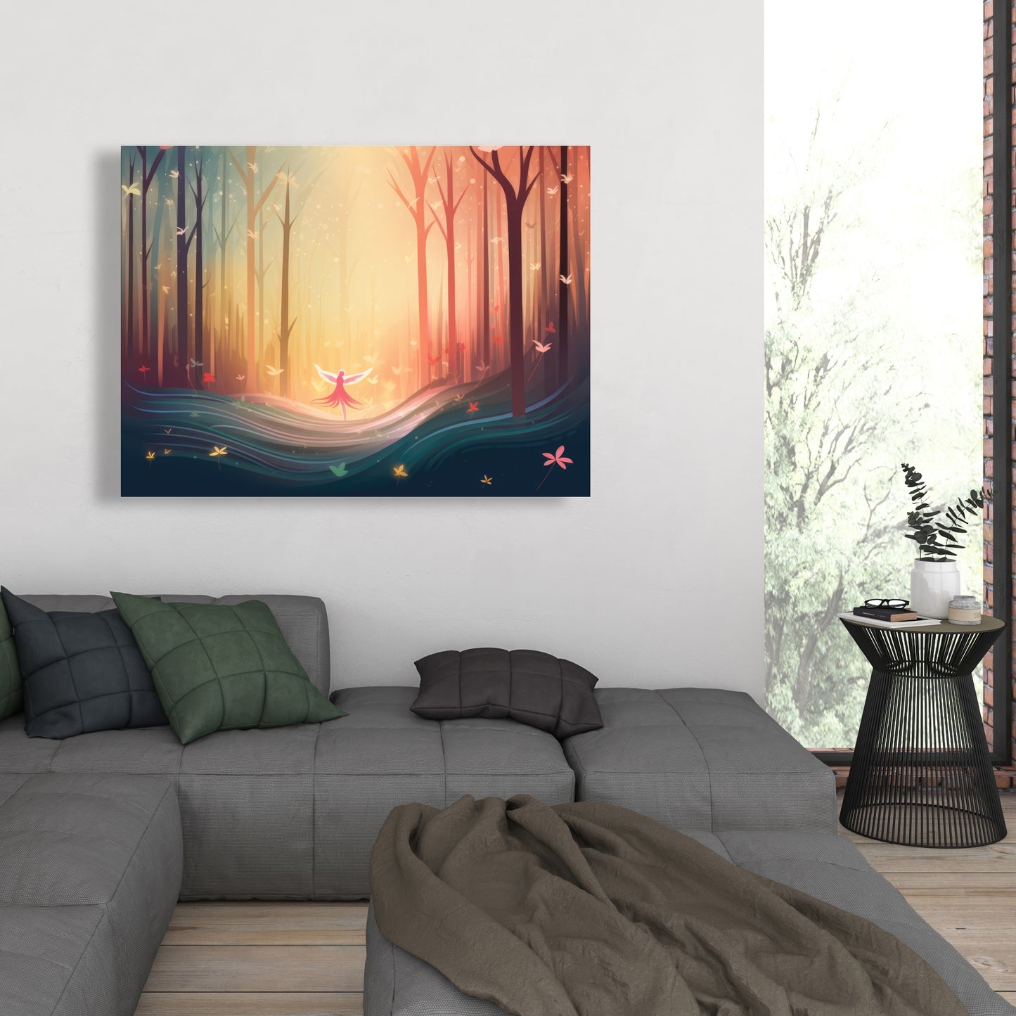 Enchanted Yellow Canvas | Vibrant Home Decor Artwork