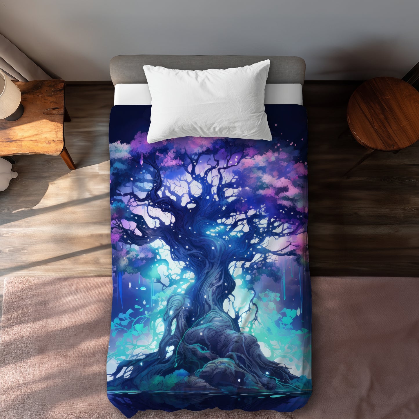 Make a wish White Duvet Cover - Elegant Home Decor Item