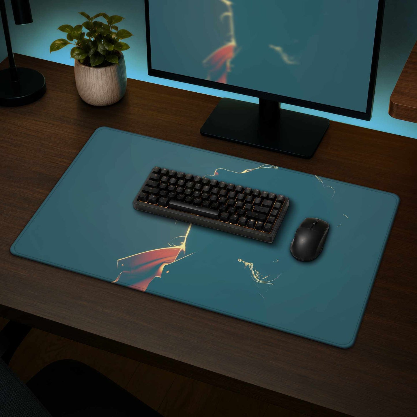 Tapis de bureau Silent Light Whisper | Tapis élégant pour la décoration intérieure