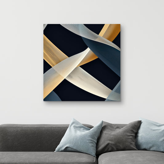 Ropes of Destiny - Gray Canvas Home Decor for Modern Spaces