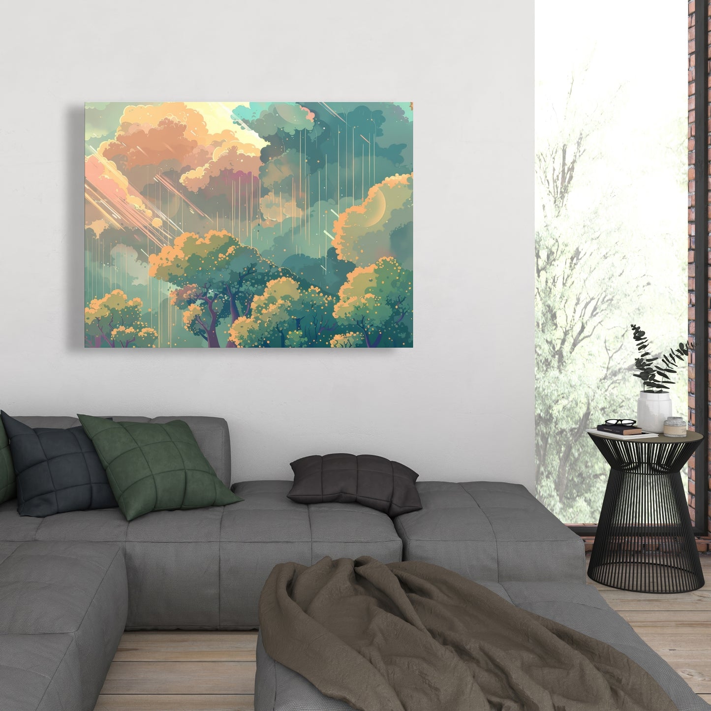 Crystal winds - 32"x32" Canvas