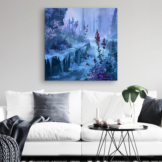 Valley of ice - 32"x32" Canvas