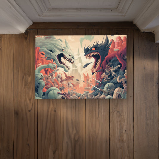 Ultimate Fight Coral Indoor Outdoor Door Mat | Home Decor