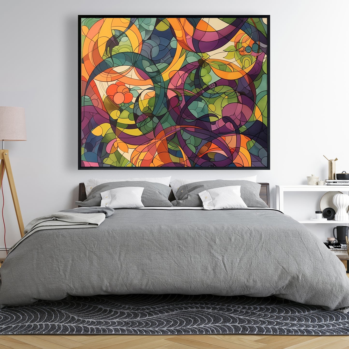Converge - 24"x24" Framed canvas