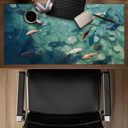 Caustic fish - Desk Mat
