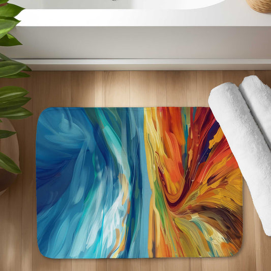 Land Flow Bath Mat | Stylish Home Decor Rug for Bathrooms