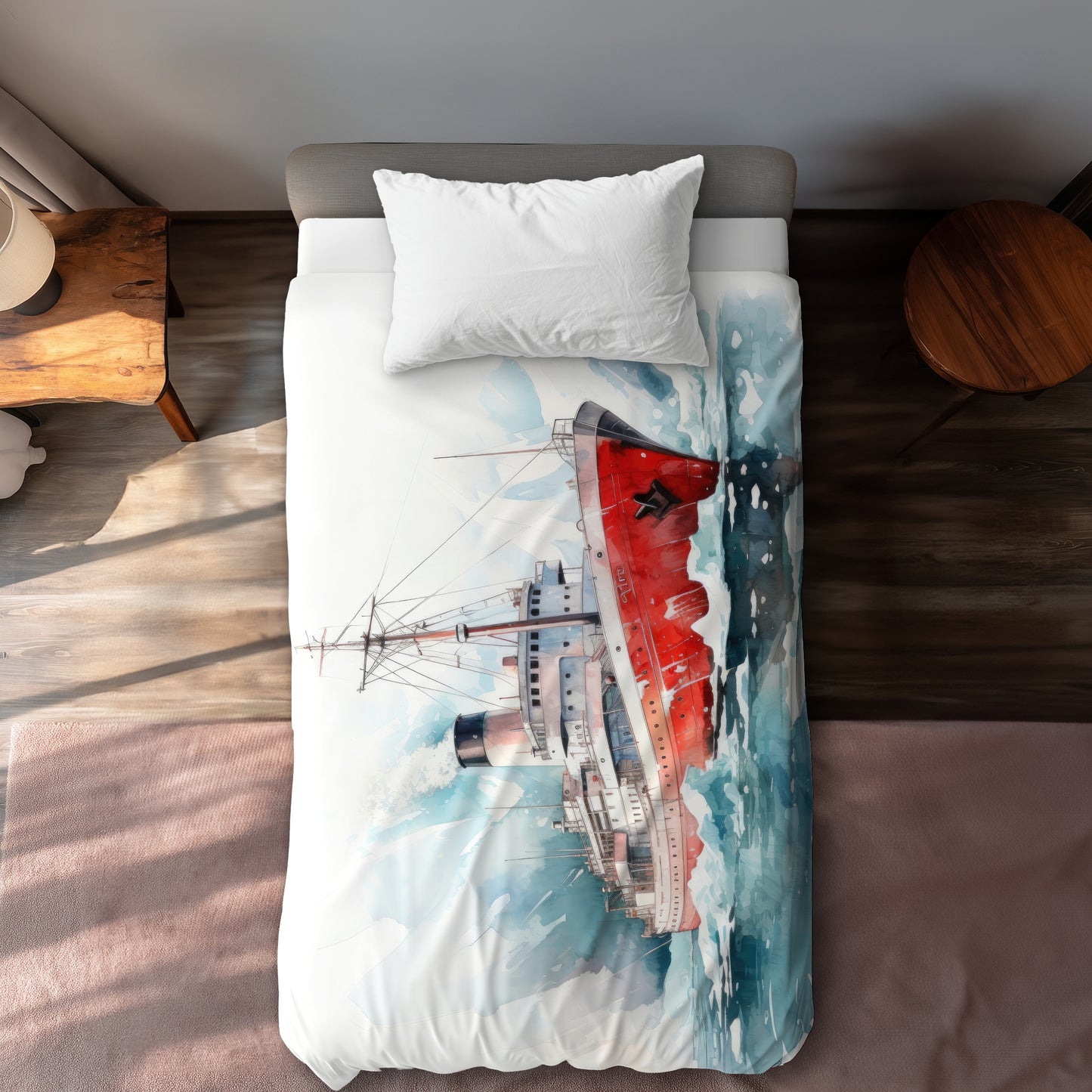Icebreaker White Duvet Cover - Elegant Home Decor Solution