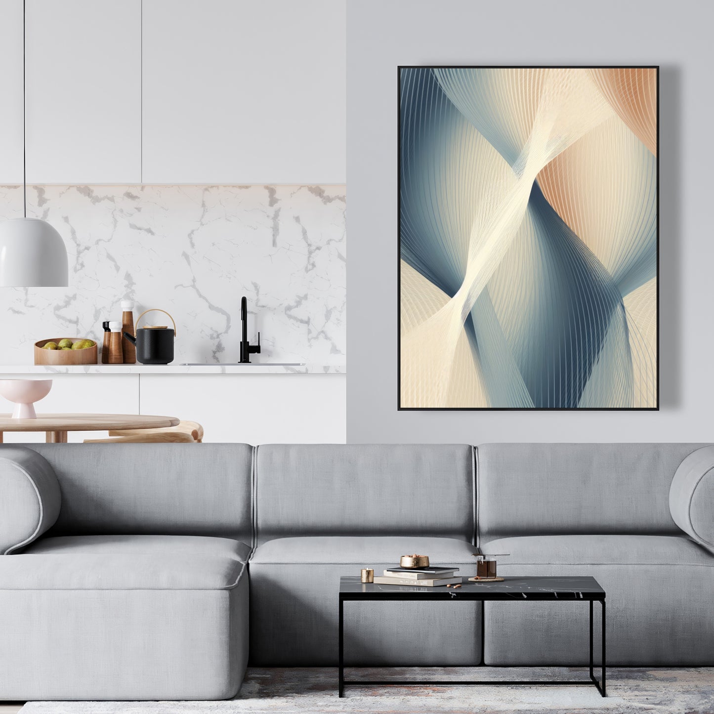 Heavenly threads - 36"x36" Framed canvas