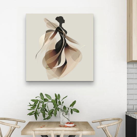 Classy silhouette - 32"x32" Canvas