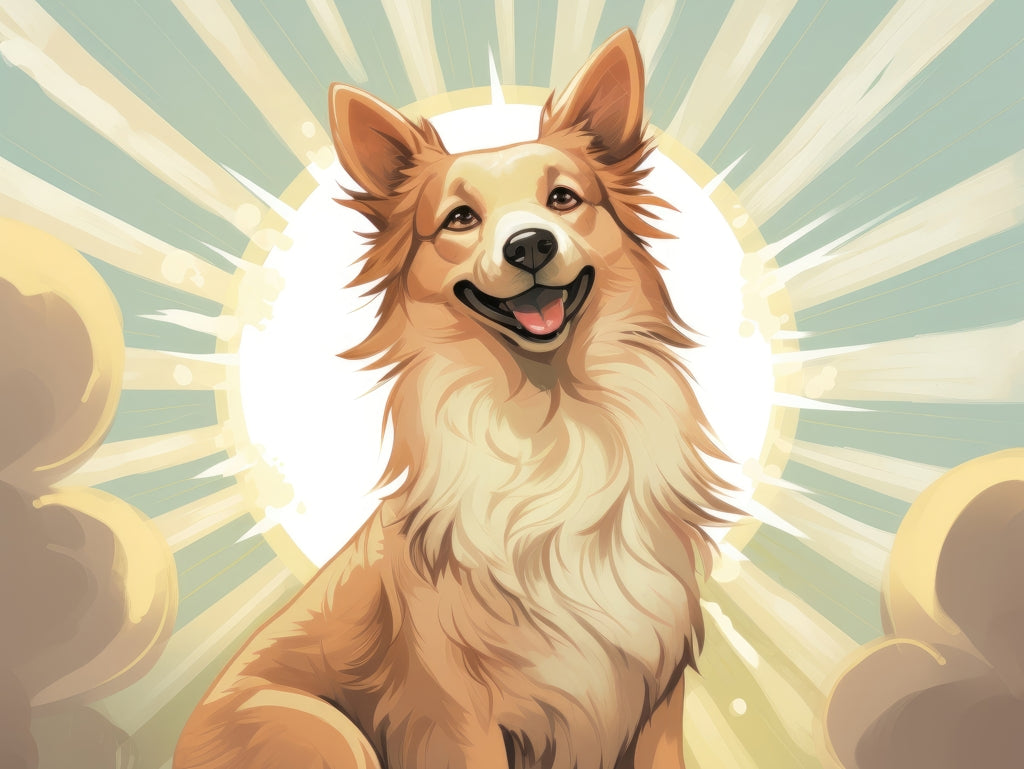 Who's a good boy - Framed Canvas - Print on demand