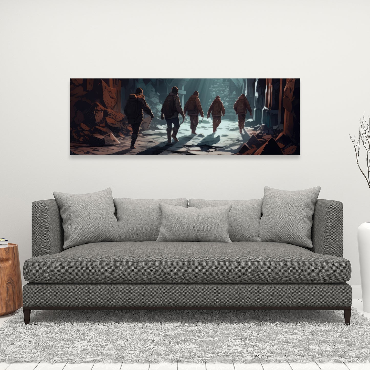 The catacombs - 32"x32" Canvas