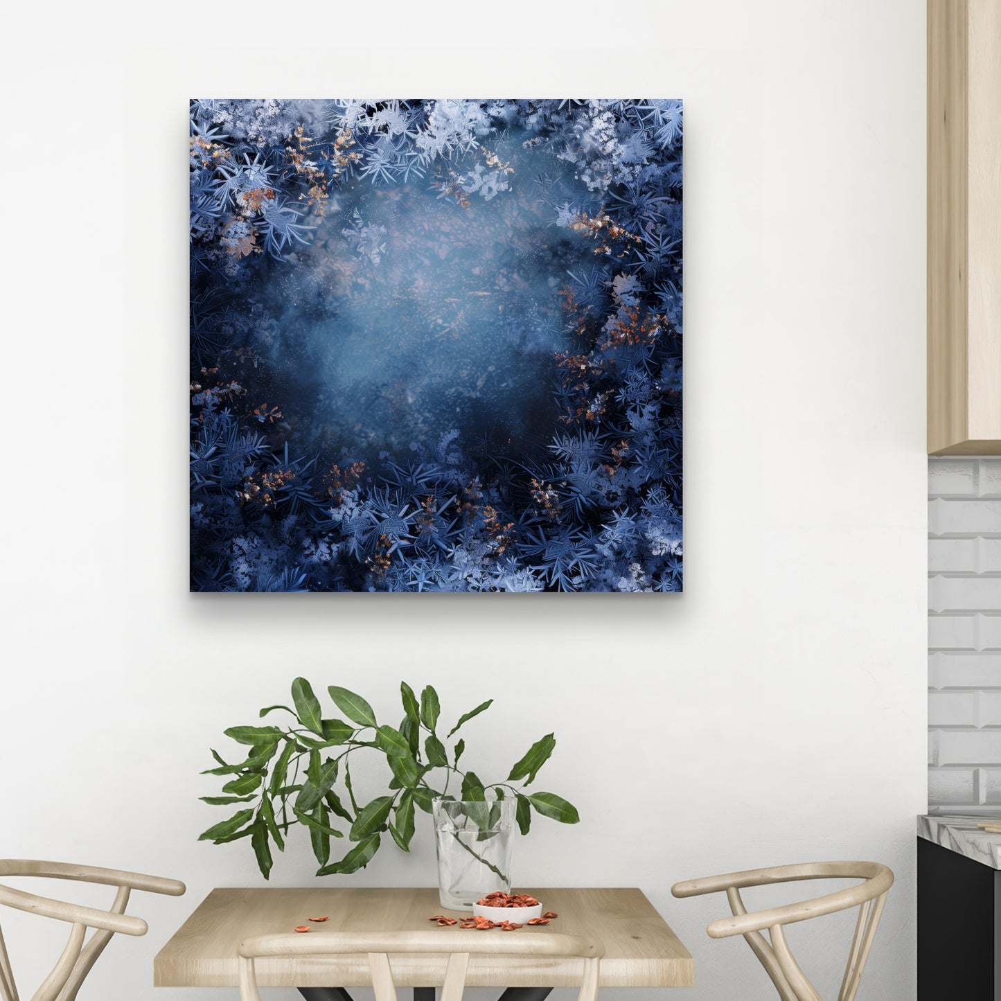 Frozen Black Canvas Wall Art for Home Decor - Stylish Design