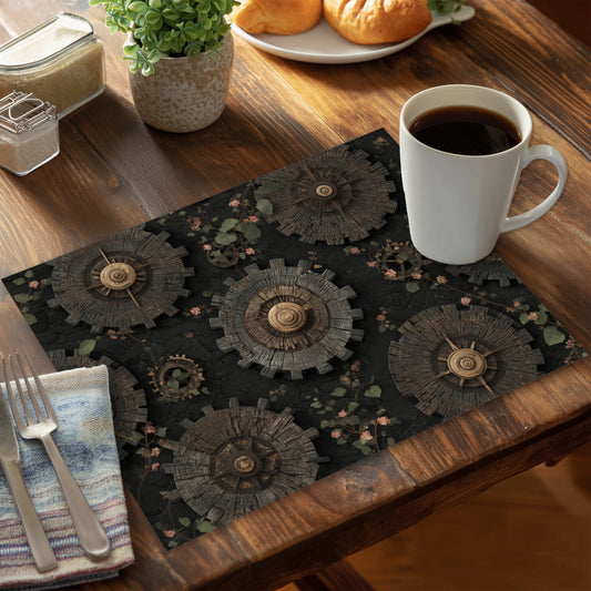Cog pattern - 14"x18" Polyester Placemat