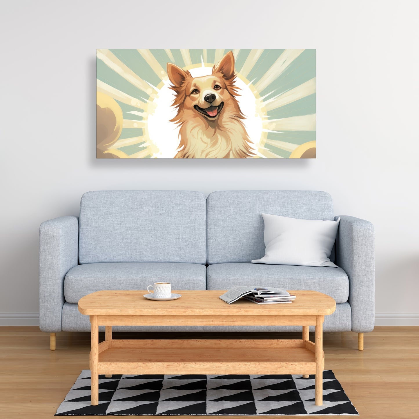 Who's a good boy - 32"x32" Canvas