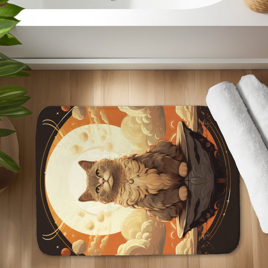 The Overlord - Orange Bath Mat for Home Decor | Cozy & Stylish