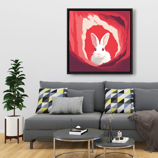 Looking out - 36"x36" Framed canvas