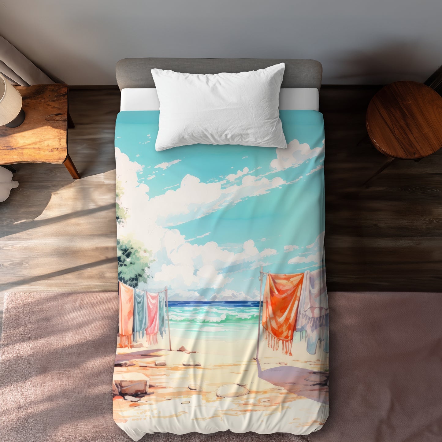 Sunny Side Orange Duvet Cover | Stylish Home Decor