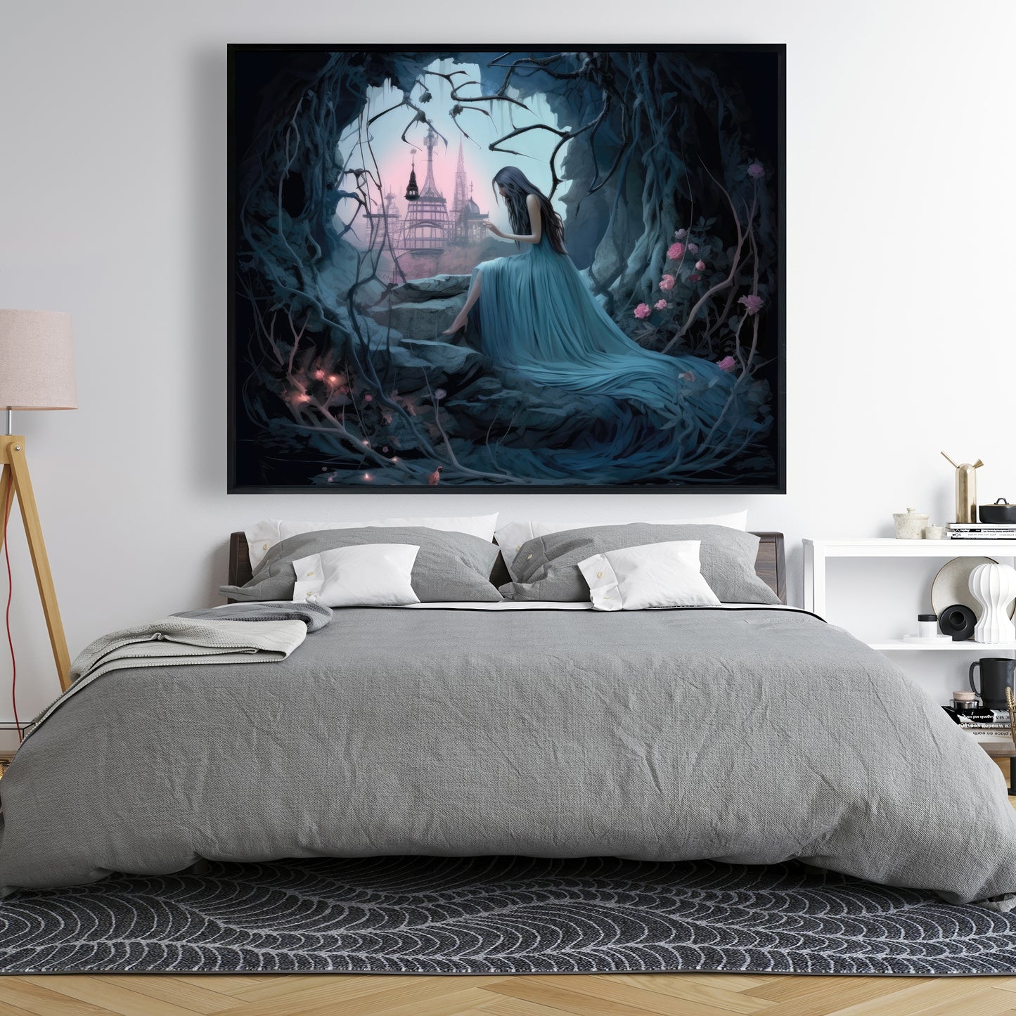 Morose cave - 36"x36" Framed canvas