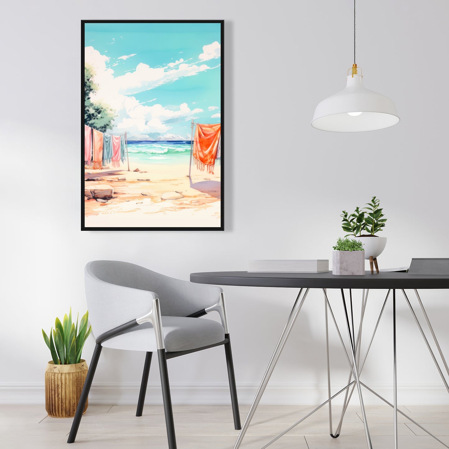 Sunny side - 36"x36" Framed canvas