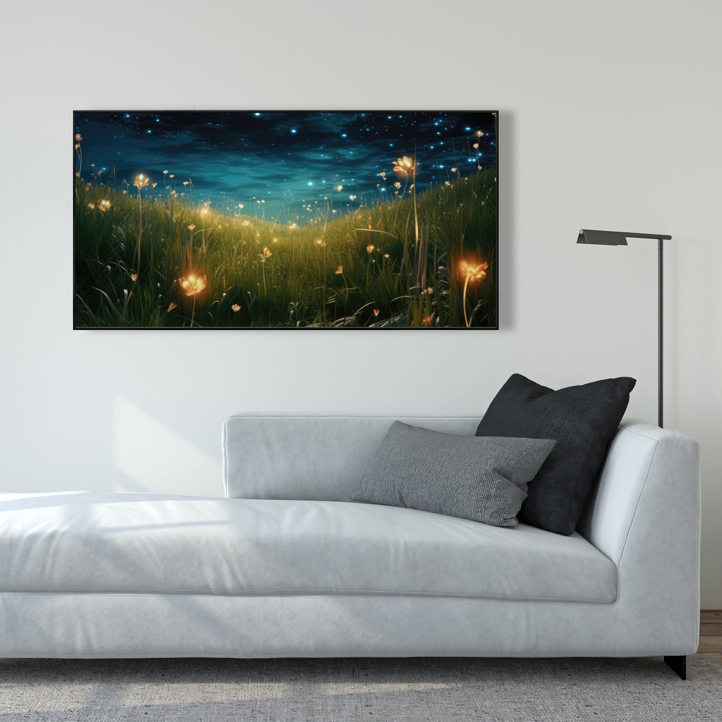 The night sky - 36"x36" Framed canvas