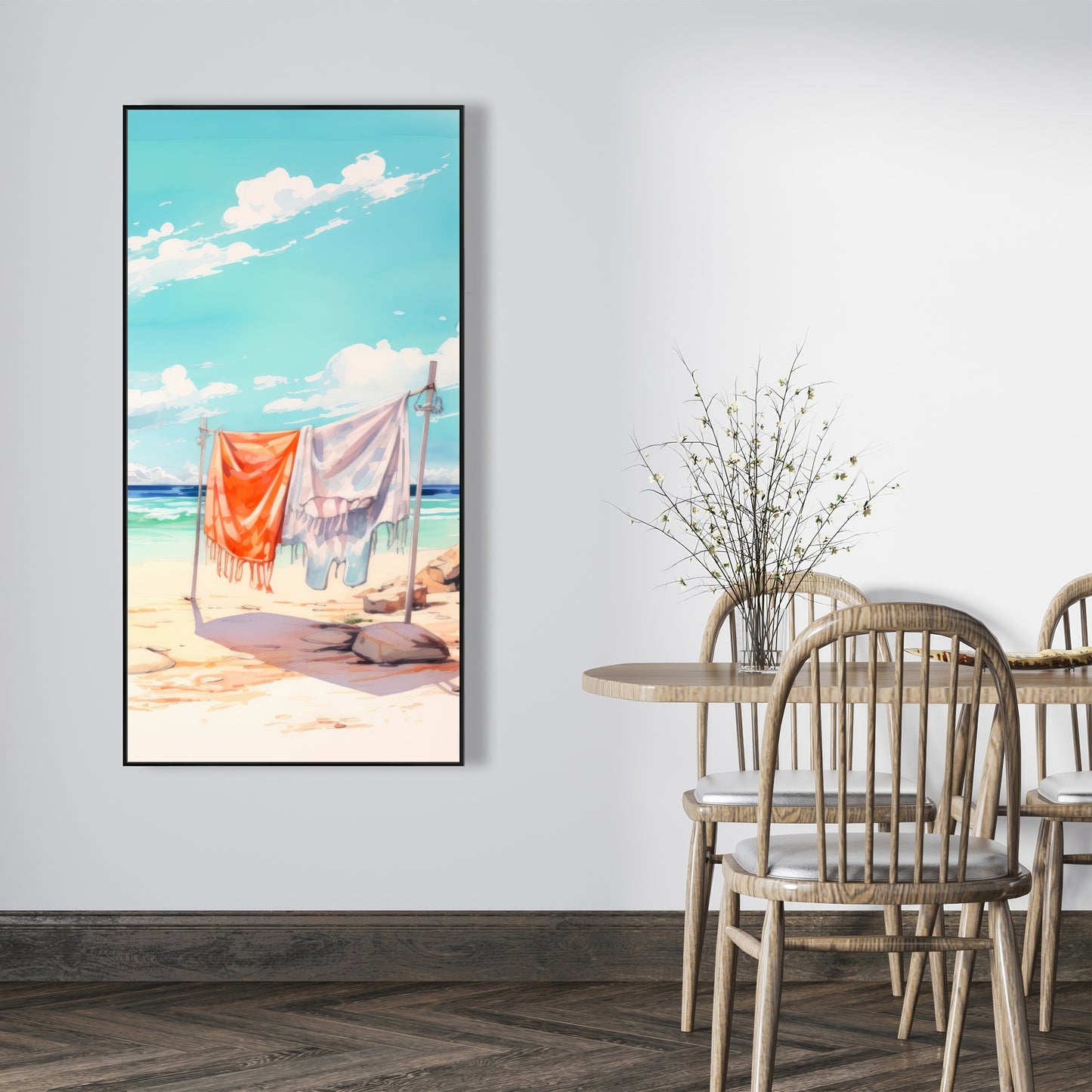 Sunny side - 36"x36" Framed canvas
