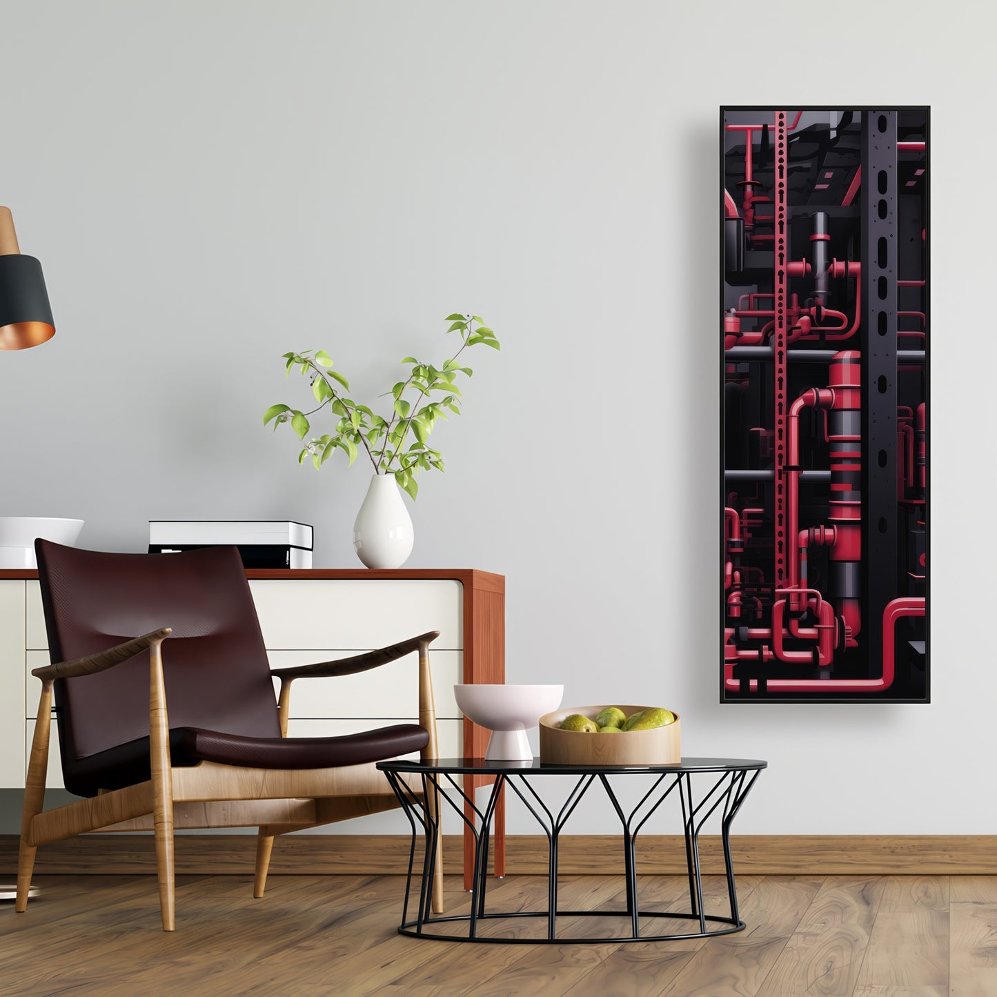 Machinery - 36"x36" Framed canvas