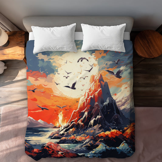 Towards Danger Blue Duvet Cover - Stylish Home Decor