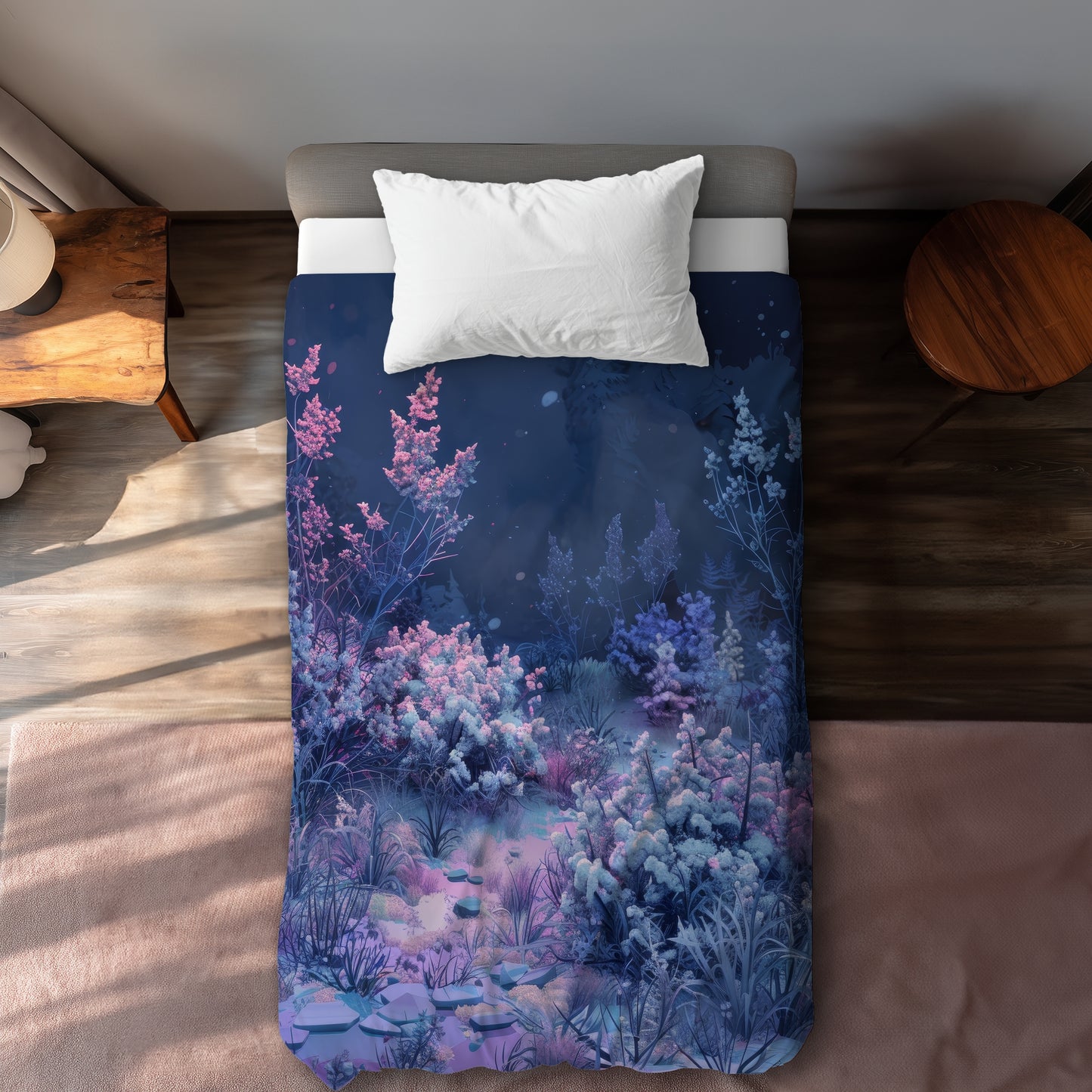 Cold night - 88"x88" Duvet Cover