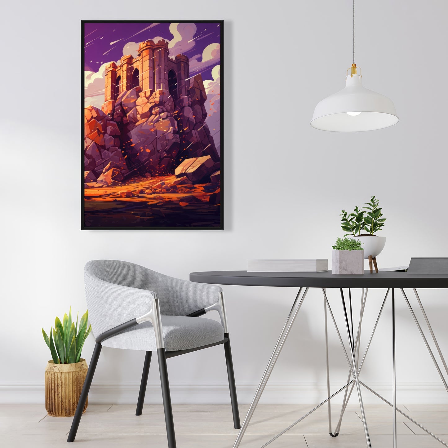 The Last Remains - White Framed Canvas for Home Decor