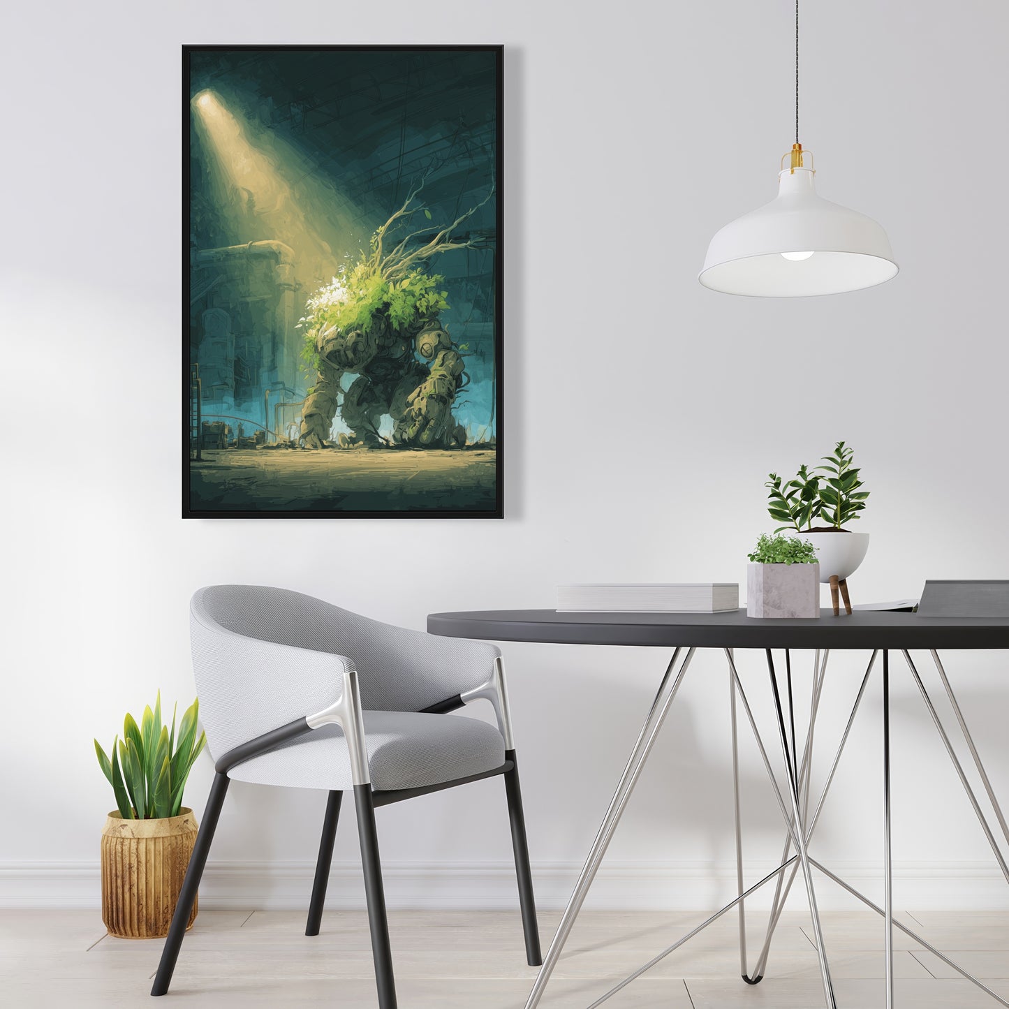 The golem - 24"x24" Framed canvas