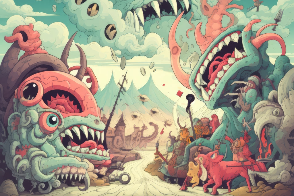 Unimaginable - Framed Canvas - Print on demand